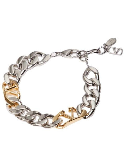 V logo metal chain bracelet 4Y2J0Q19 Y44 - VALENTINO - BALAAN 2