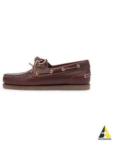 Women s Classic 2 Eye Boat Shoes Burgundy 72333 214 - TIMBERLAND - BALAAN 1