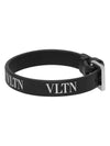 Garavani VLTN logoprint leather bracelet bracelet - VALENTINO - BALAAN 4