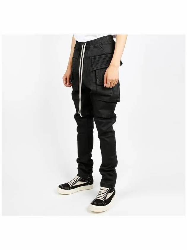 Dark Shadow Porterville Creech Cargo Drawstring Straight Pants Black - RICK OWENS - BALAAN 3