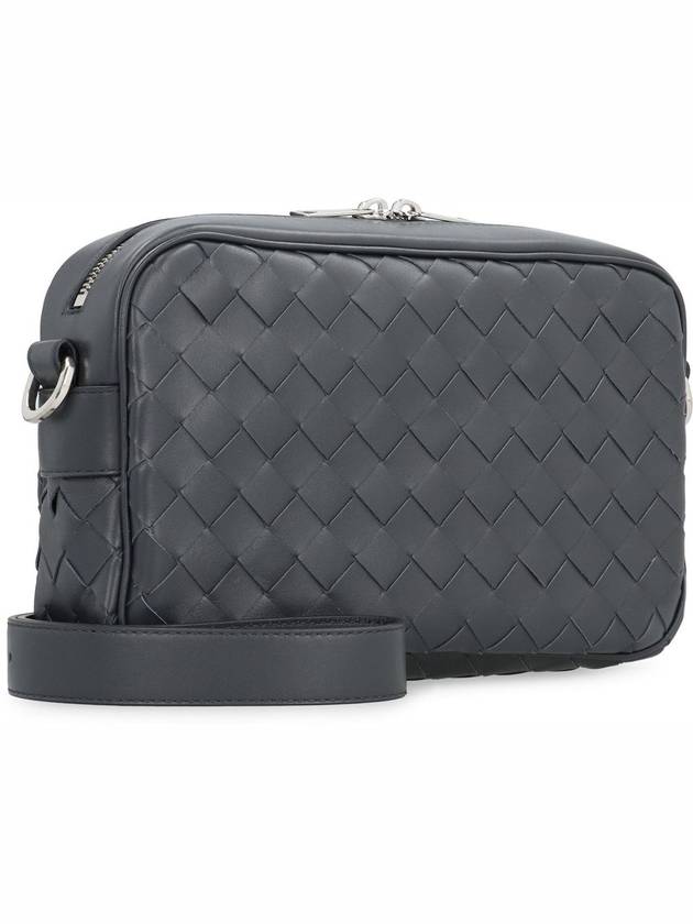 Intrecciato Camera Small Cross Bag Grey - BOTTEGA VENETA - BALAAN 4