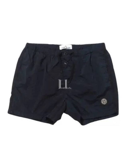 Wappen Patch Nylon Metal Swim Shorts Navy - STONE ISLAND - BALAAN 2