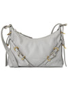 Voyou Small Leather Shoulder Bag Grey - GIVENCHY - BALAAN 2