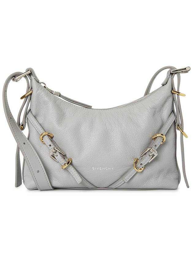 Voyou Small Leather Shoulder Bag Grey - GIVENCHY - BALAAN 2