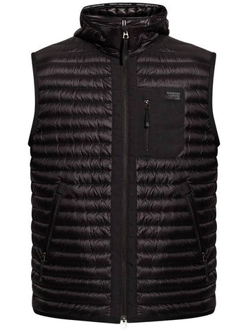 logo applique padded vest - BURBERRY - BALAAN.