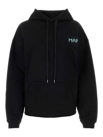 Logo Print Hooded Top Black - MARNI - BALAAN 2