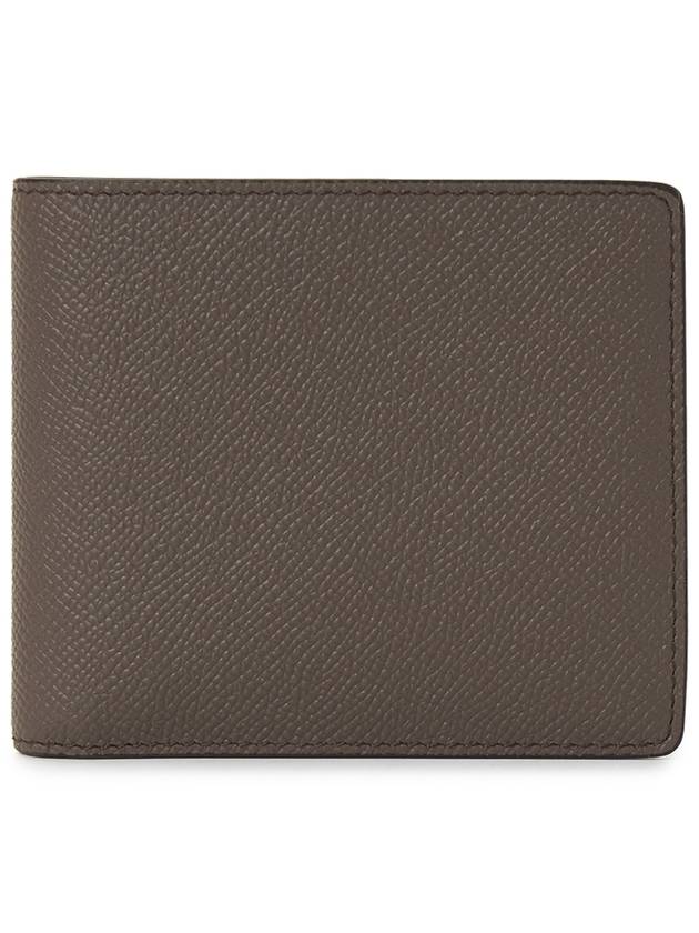 Stitched Bifold Leather Half Wallet Grey - MAISON MARGIELA - BALAAN 3