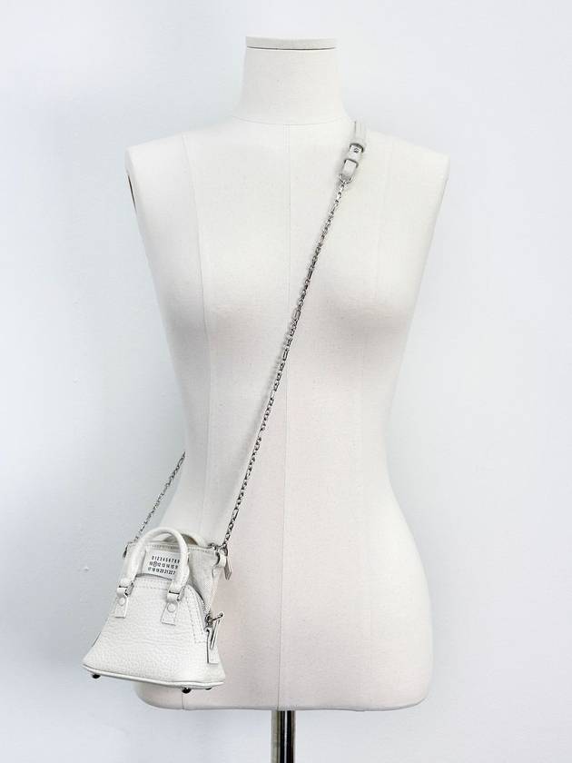 Maison Margiela White 5AC Micro Mini Baby Chain Shoulder Bag Crossbag 4VMMB30353 - MAISON MARGIELA - BALAAN 7