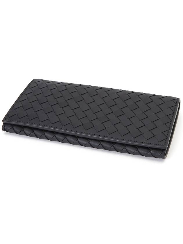 Intrecciato Continental Long Wallet Black - BOTTEGA VENETA - BALAAN 4