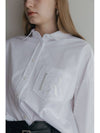 R LOGO OVERSIZED SHIRT WHITE - ILROZE - BALAAN 3