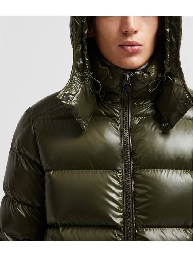 MAYA short down jacket olive green 1A53600 68950 833 - MONCLER - BALAAN 4