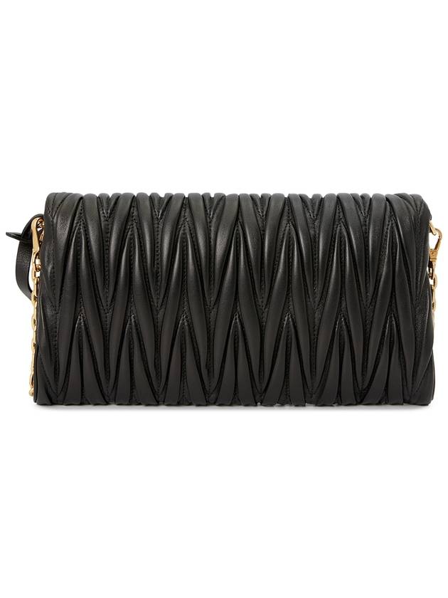 Matelasse Nappa Leather Shoulder Bag Black - MIU MIU - BALAAN 5