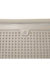 Spike Leather Clutch Bag White - CHRISTIAN LOUBOUTIN - BALAAN 8