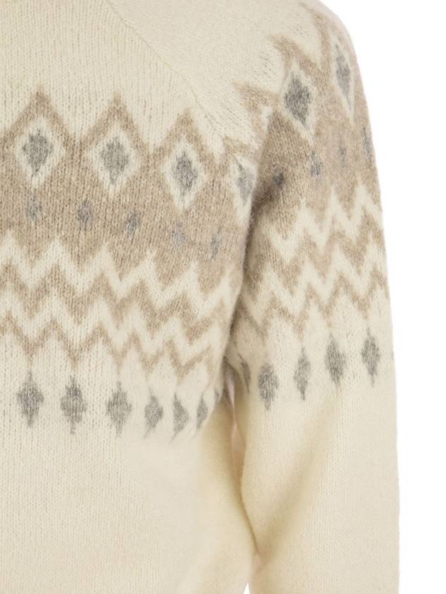 23 fw Cream Beige Alpaca Blend NORVEGIAN Jumper MSO504300CUJ71 B0480567376 - BRUNELLO CUCINELLI - BALAAN 5