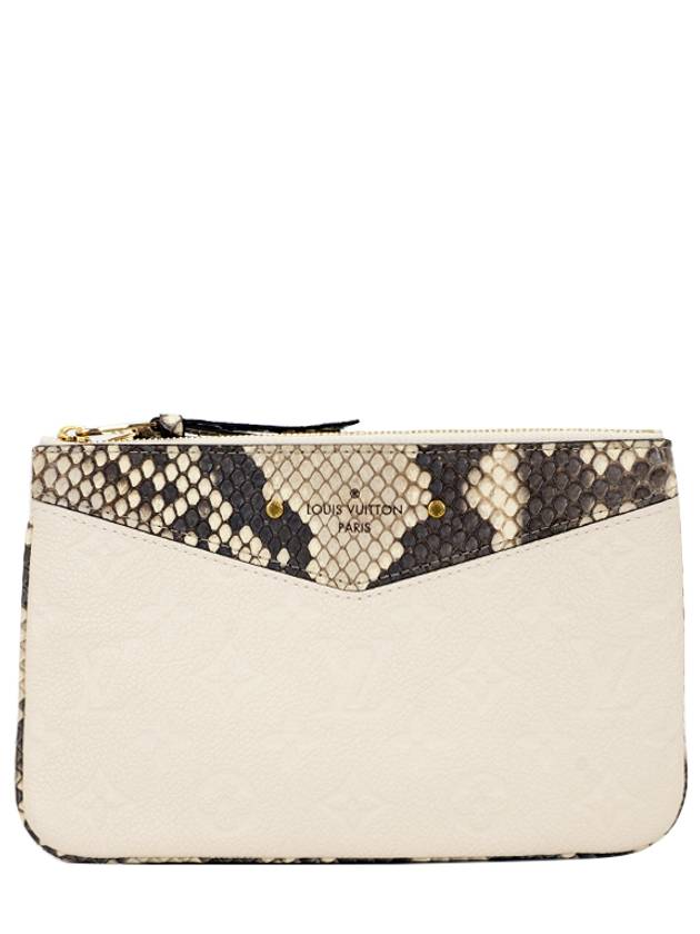 Women s Python Double Zip Pochette - LOUIS VUITTON - BALAAN 2