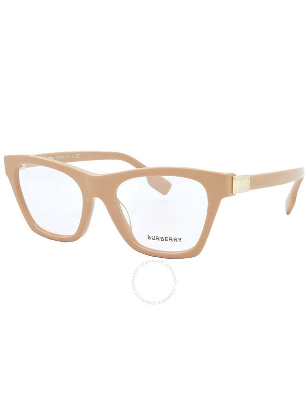 Eyewear Alo Square Horn-rimmed Glasses Beige - BURBERRY - BALAAN 3