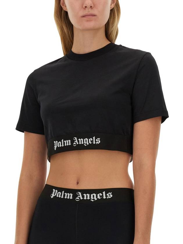 T-SHIRT WITH LOGO - PALM ANGELS - BALAAN 4