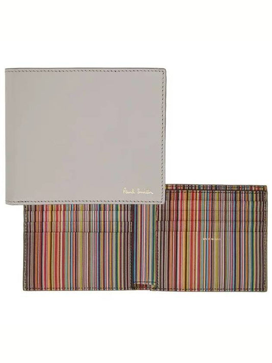 Striped Half Wallet Gray M1A 4832 B MULTI70 - PAUL SMITH - BALAAN 1