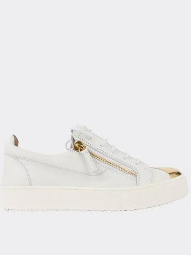 Giuseppe Zanotti May London handwritten logo gold steel men s sneakers RU00027 002 271198 1038831 - GIUSEPPE ZANOTTI - BALAAN 1