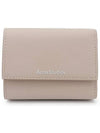 Tri-Fold Leather Half Wallet Taupe Beige - ACNE STUDIOS - BALAAN 3