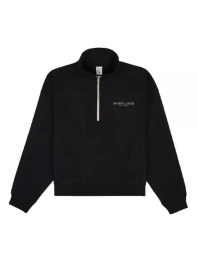 CALIFORNIA Quarter Zip BLACKwhite QZ841 - SPORTY & RICH - BALAAN 1