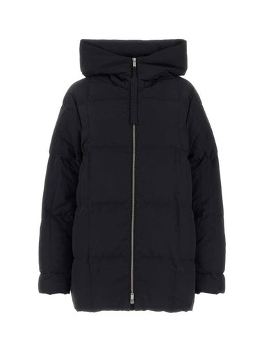 Zipper Quilted Hood Down Padding Black - JIL SANDER - BALAAN 1