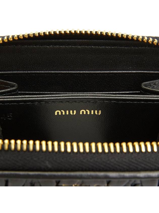 Matelasse Nappa Leather Coin Wallet Black - MIU MIU - BALAAN 7