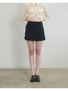 TAILORED MINI WRAP SKIRT_BLACK NAVY - UNMUTE - BALAAN 5