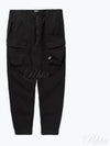 50 Fili Stretch Lens Wappen Cargo Straight Pants Black - CP COMPANY - BALAAN 2