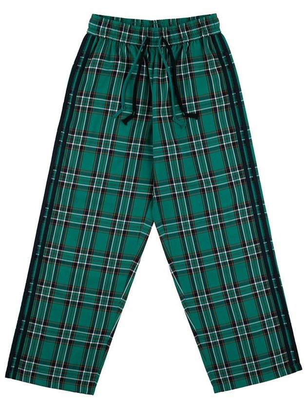 Comfortable Check Banding Pants Green - PEOPLE OF THE WORLD - BALAAN 3