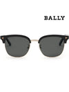 Eyewear Polarized Gold-Rimmed Sunglasses Black - BALLY - BALAAN 4