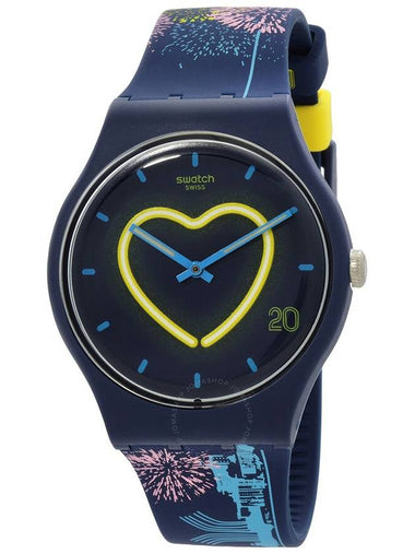 Swatch Lovemacau Quartz Blue Dial Unisex Watch SUOZ267 - SWATCH - BALAAN 1