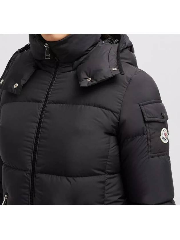 1A00160 54A81 999 FOURMINES Furmin hood black short down padding - MONCLER - BALAAN 6