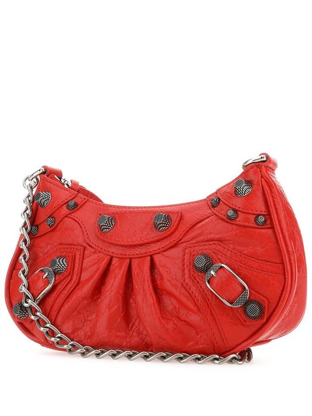 Le Cagole Chain Mini Shoulder Bag Red - BALENCIAGA - BALAAN 3