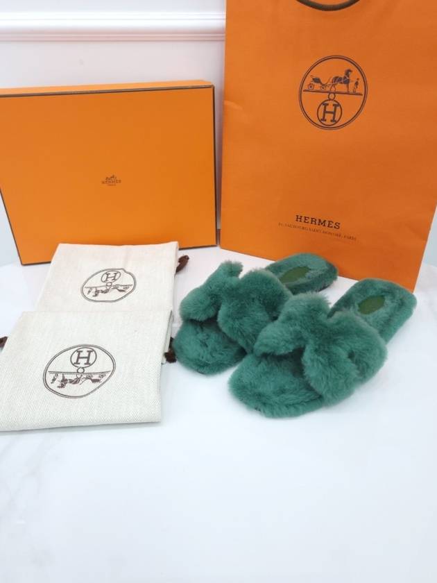 Shearling Oran sandals 38 - HERMES - BALAAN 6