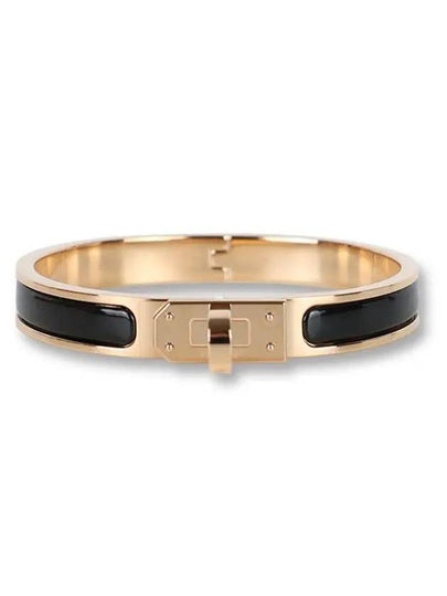 Mini Clic Kelly Bracelet Gold Black - HERMES - BALAAN 2