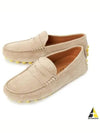 Gommino Bubble Suede Driving Shoes Beige - TOD'S - BALAAN 2