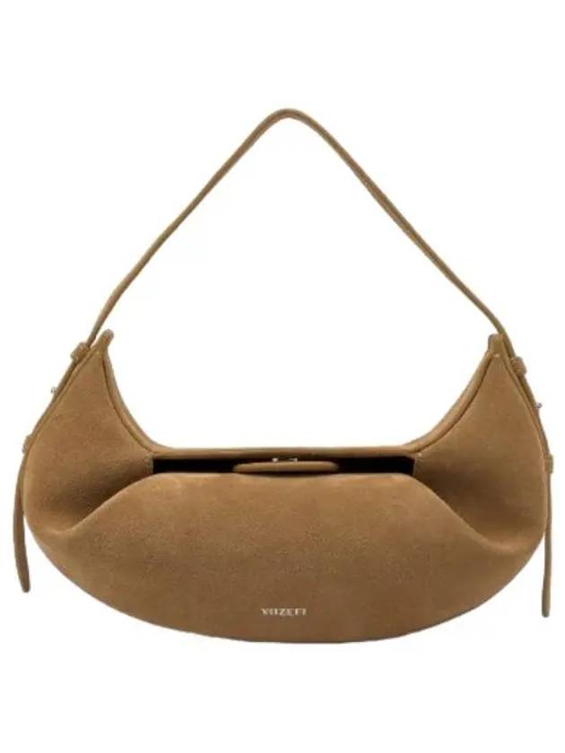 Mini Fortune Cookie Suede Tote Bag Butterscotch Handbag - YUZEFI - BALAAN 1