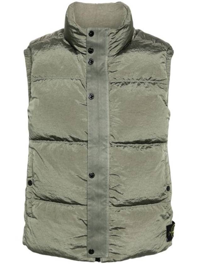 High Neck Padded Vest Green - STONE ISLAND - BALAAN 2