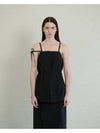 Out seam detail camisole sleeveless black - UNMUTE - BALAAN 2