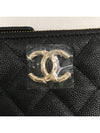 Season mini caviar pouch bag black gold - CHANEL - BALAAN 4