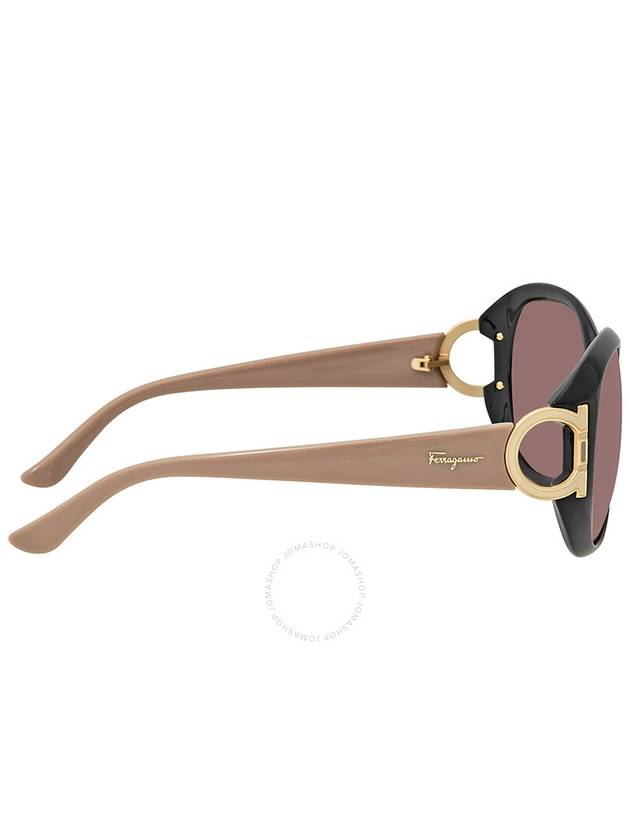 Eyewear Round Sunglasses Black - SALVATORE FERRAGAMO - BALAAN 4