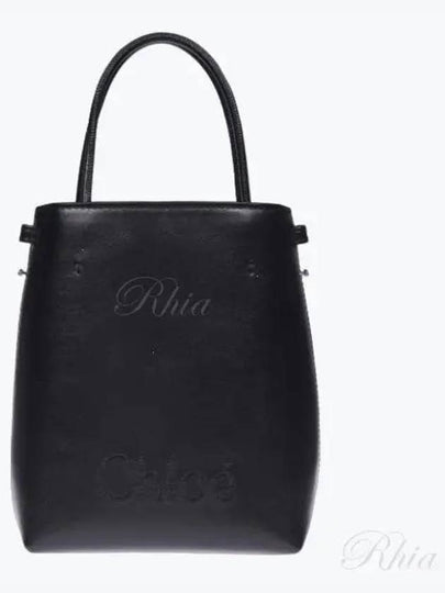 Sense Micro Calfskin Tote Bag Black - CHLOE - BALAAN 2