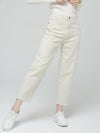 Doyou Know MC Women s Cotton Span Boy Fit Ivory Pants DO62422PT42 1 - DOYOUKNOWMC GOLF WEAR - BALAAN 2