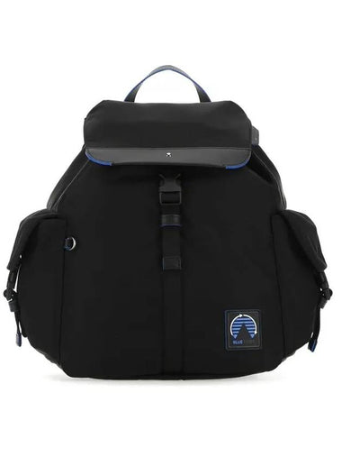 Blue Spirit Nylon Leather Backpack Black - MONTBLANC - BALAAN 1