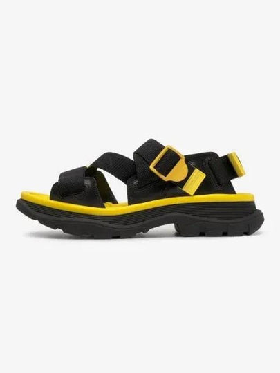 Tread Velcro Sandals Yellow Black - ALEXANDER MCQUEEN - BALAAN 2