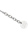 Crystal Charm Logo Bracelet Silver - MIU MIU - BALAAN 6