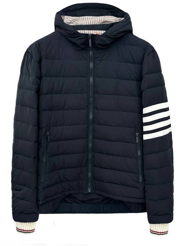 Poly Twill Down Filled 4-Bar Ski Padding Navy - THOM BROWNE - BALAAN 2