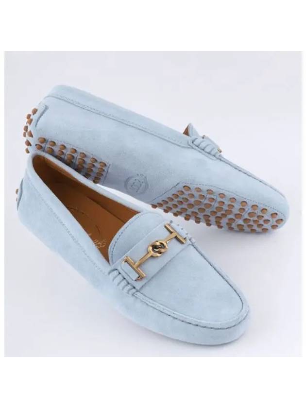 Gomino Suede Driving Shoes Blue - TOD'S - BALAAN 2