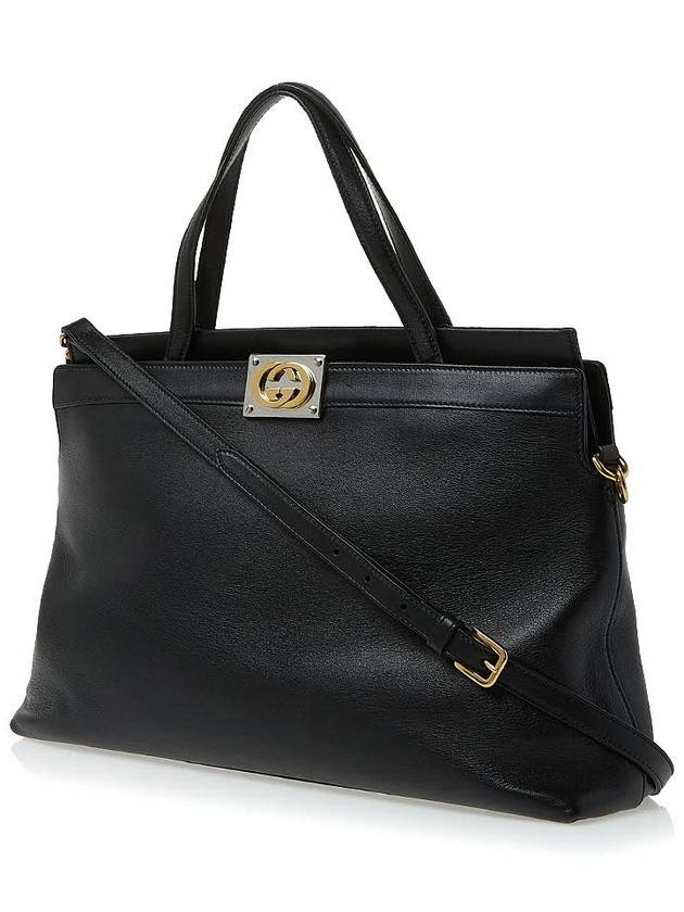 Interlocking G Medium Tote Bag Black - GUCCI - BALAAN 3